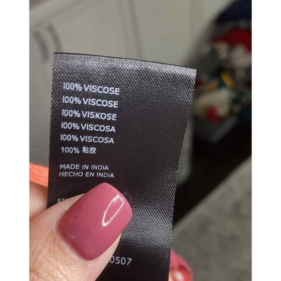 Free People Luna‎ Scarf Print Tunic Mini Dress Red Boho Hippie Size XS gauzy - Picture 9 of 9